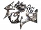 2005 Yamaha YZF 600 R6 Motorcycle Fairings - Matte Black Grey Geometric