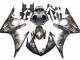 2005 Yamaha YZF 600 R6 Motorcycle Fairings - Matte Black Grey Geometric