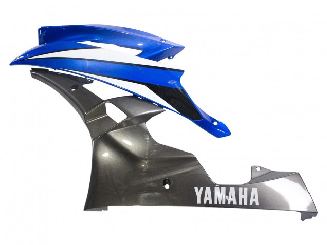 2006-2007 Yamaha YZF 600 R6 Motorcycle Fairings - Blue White Glossy Black