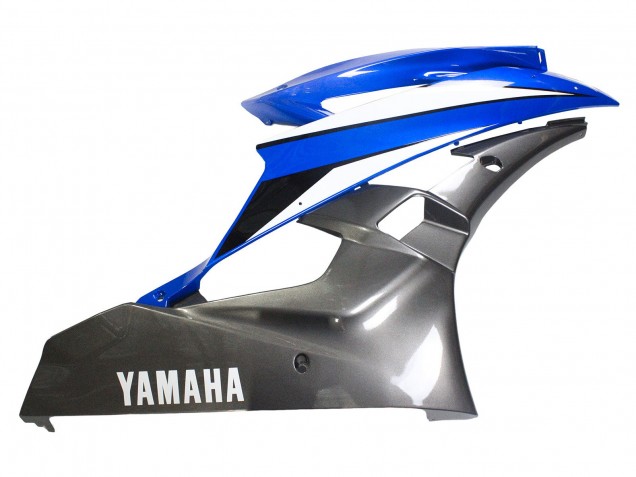 2006-2007 Yamaha YZF 600 R6 Motorcycle Fairings - Blue White Glossy Black