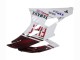 2006-2007 Yamaha YZF 600 R6 Motorcycle Fairings - White Maroon Red Fiat Acer Yamalube