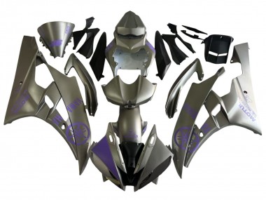 Shop 2006-2007 Yamaha YZF 600 R6 Motorcycle Fairings - Grey Purple Motul