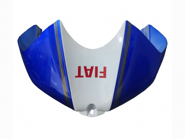 2006-2007 Yamaha YZF 600 R6 Motorcycle Fairings - White Blue Red Fiat Motul Michelin