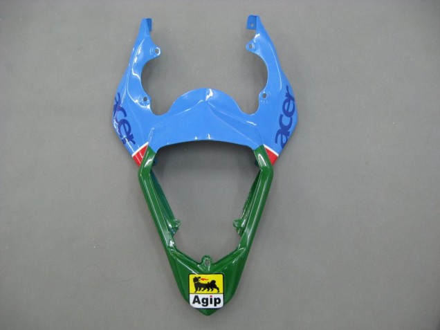 2006-2007 Yamaha YZF 600 R6 Motorcycle Fairings - Blue Green White Red Dunlop Michelin Motul