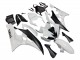 2006-2007 Yamaha YZF 600 R6 Motorcycle Fairings - White Matte Black