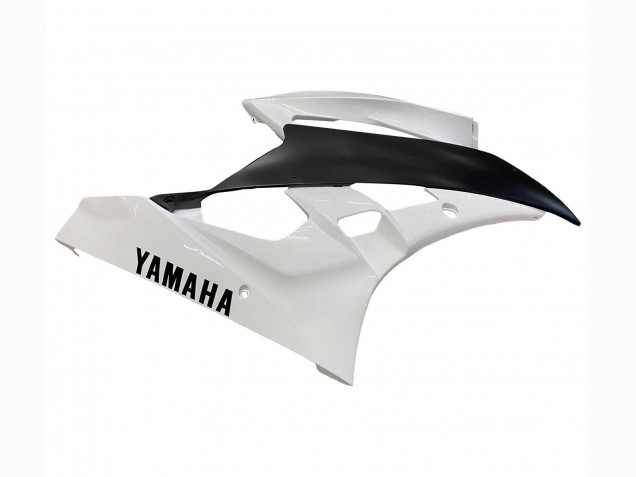 2006-2007 Yamaha YZF 600 R6 Motorcycle Fairings - White Matte Black