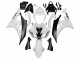 2006-2007 Yamaha YZF 600 R6 Motorcycle Fairings - White Matte Black
