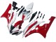 2006-2007 Yamaha YZF 600 R6 Motorcycle Fairings - White Red