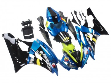 Shop 2006-2007 Yamaha YZF 600 R6 Motorcycle Fairings - Blue Neon Green Black Shark