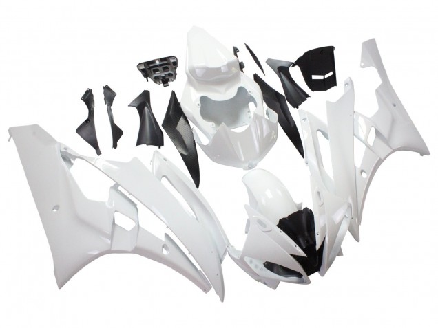 2006-2007 Yamaha YZF 600 R6 Motorcycle Fairings - White