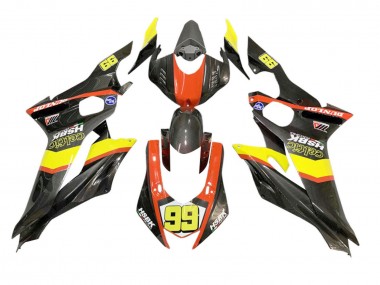 Shop 2008-2016 Yamaha YZF 600 R6 Motorcycle Fairings - Yellow Orange Black Carbon Fiber Style