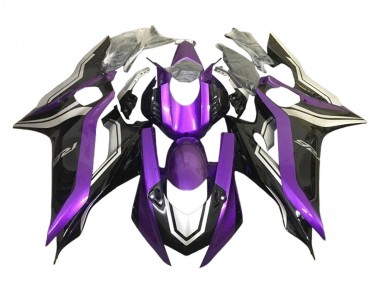 Shop 2017-2025 Yamaha YZF 600 R6 Motorcycle Fairings - Silver Purple Glossy Black