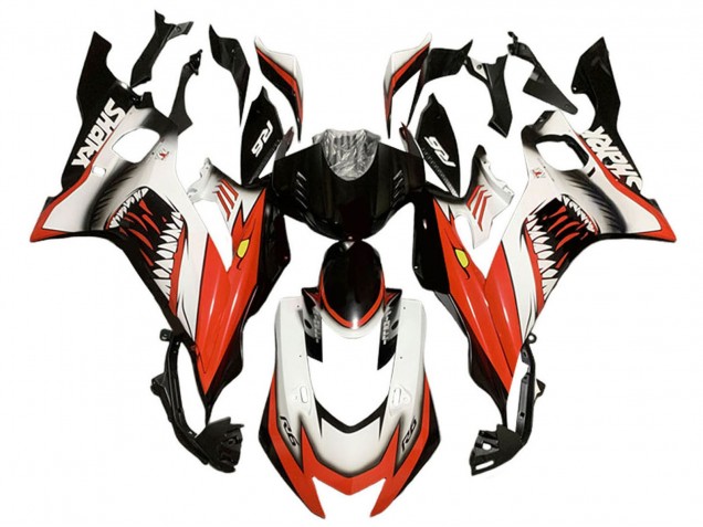 2017-2025 Yamaha YZF 600 R6 Motorcycle Fairings - White Red Black Shark