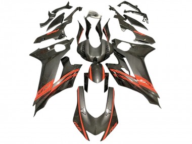 Shop 2017-2023 Yamaha YZF 600 R6 Motorcycle Fairings - Red Black Carbon Fiber Style