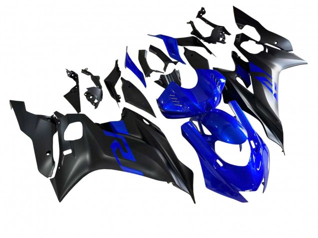 2017-2025 Yamaha YZF 600 R6 Motorcycle Fairings - Blue Matte Black