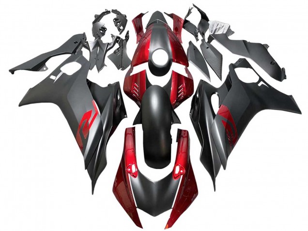 2017-2025 Yamaha YZF 600 R6 Motorcycle Fairings - Red Matte Black