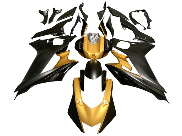 2017-2025 Yamaha YZF 600 R6 Motorcycle Fairings - Gold Matte Black