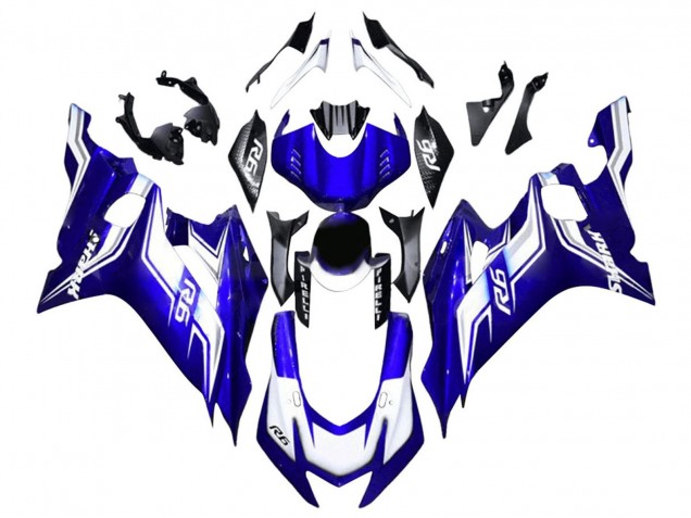 2017-2025 Yamaha YZF 600 R6 Motorcycle Fairing - White Blue