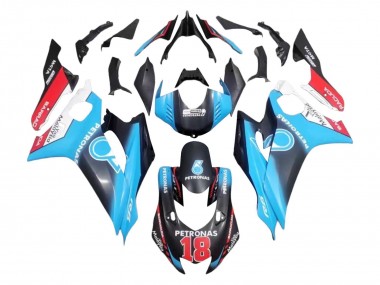 Shop 2017-2025 Yamaha YZF 600 R6 Motorcycle Fairings - White Blue Red Black Petronas 18