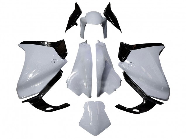 2010-2014 Honda VFR 1200 Motorcycle Fairings - White Glossy Black