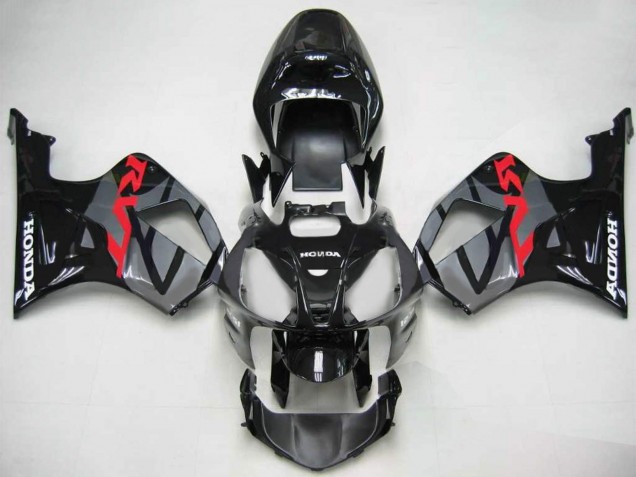 2000-2006 Honda VTR1000 Motorcycle Fairings - Glossy Black Grey