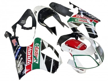 Shop 2000-2006 Honda VTR1000 Motorcycle Fairings - White Red Green Glossy Black Castrol