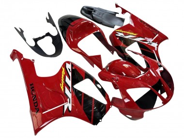 Shop 2000-2006 Honda VTR1000 Motorcycle Fairings - Red Black Stripe Racing