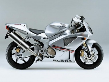 Shop 2000-2006 Honda VTR1000 Motorcycle Fairings - Silver White Racing