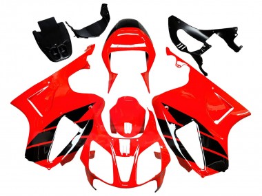 Shop 2000-2006 Honda VTR1000 Motorcycle Fairings - Red Glossy Black Stripe
