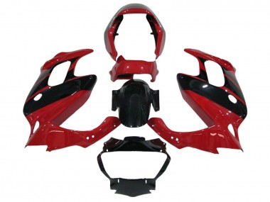 Shop 1997-2005 Honda VTR1000F Motorcycle Fairings - Red Glossy Black