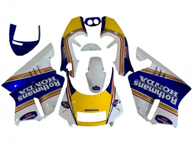 Shop 1994-1996 Honda NSR250 Motorcycle Fairings - White Blue Yellow Gold Rothmans
