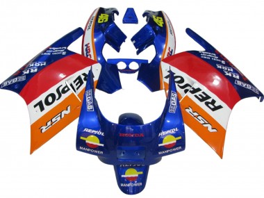 Shop 1988-1989 Honda NSR250R Motorcycle Fairings - Orange White Red Blue Repsol