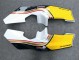1988-1989 Honda NSR250R Motorcycle Fairings - White Yellow Gold Glossy Black