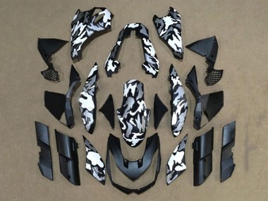Shop 2010-2013 Kawasaki Z1000 Motorcycle Fairings - Black White Camouflage