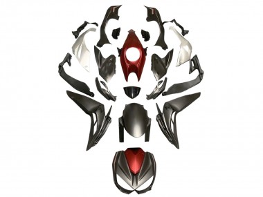Shop 2014-2019 Kawasaki Z1000 Motorcycle Fairings - Silver Red Matte Black