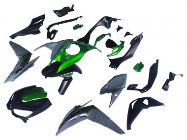 Shop 2014-2019 Kawasaki Z1000 Motorcycle Fairings - Black Green Grey