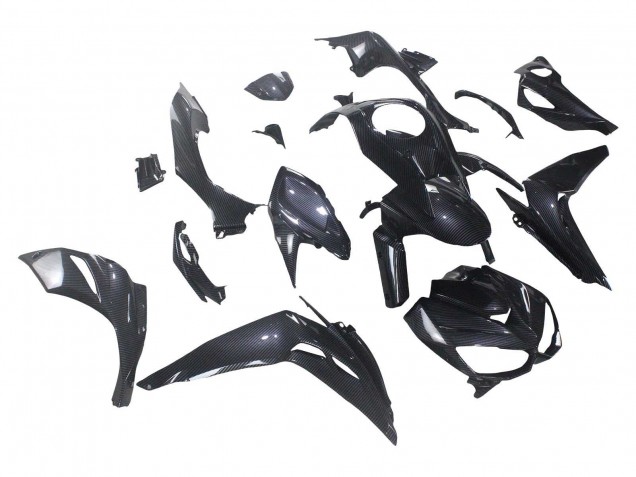 2014-2019 Kawasaki Z1000 Motorcycle Fairings - Black Carbon Fiber