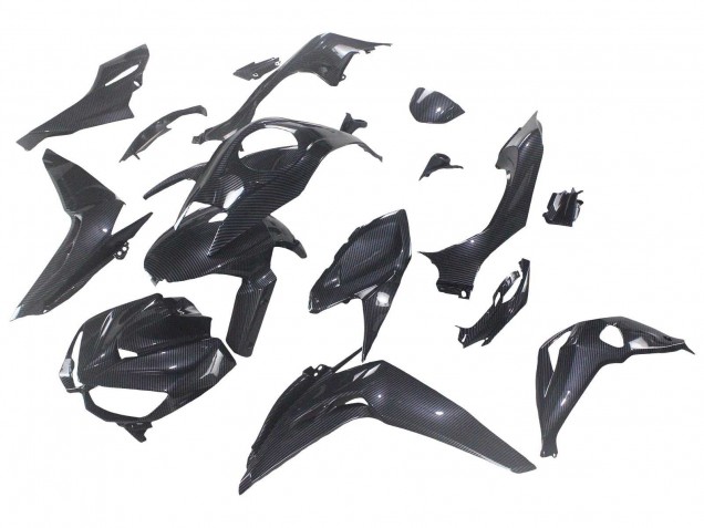 2014-2019 Kawasaki Z1000 Motorcycle Fairings - Black Carbon Fiber