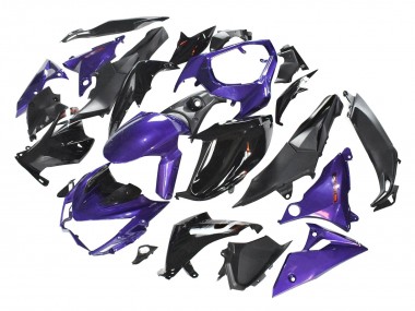 Shop 2014-2019 Kawasaki Z1000 Motorcycle Fairings - Purple Glossy Black Matte Black