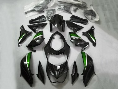 Shop 2013-2018 Kawasaki Z800 Motorcycle Fairings - Glossy Black Green Silver