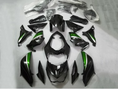 Shop 2013-2018 Kawasaki Z800 Motorcycle Fairings - Glossy Black Green Silver