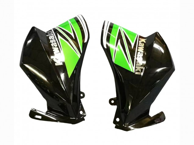 2013-2018 Kawasaki Z800 Motorcycle Fairings - Green Glossy Black