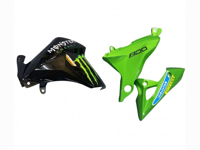2013-2018 Kawasaki Z800 Motorcycle Fairings - Green Glossy Black Red Yellow