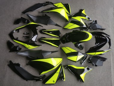 Shop 2013-2018 Kawasaki Z800 Motorcycle Fairings - Glossy Black Neon Yellow