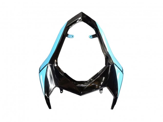 2013-2018 Kawasaki Z800 Motorcycle Fairings - Light Blue Glossy Black