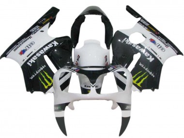Shop 2000-2001 Kawasaki ZX12R Motorcycle Fairings - White Black Yellow Elf Monster