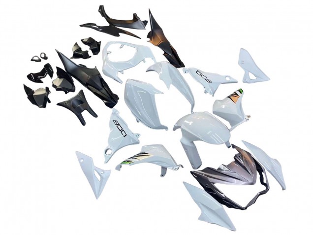 2013-2018 Kawasaki Z800 Motorcycle Fairings - White Green Silver Black