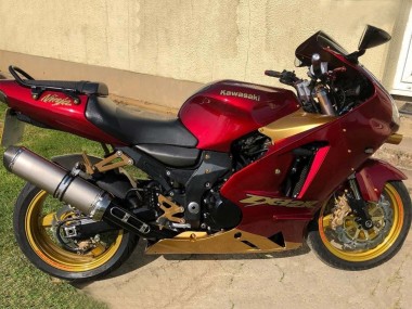 Shop 2000-2001 Kawasaki ZX12R Motorcycle Fairings - Red Gold