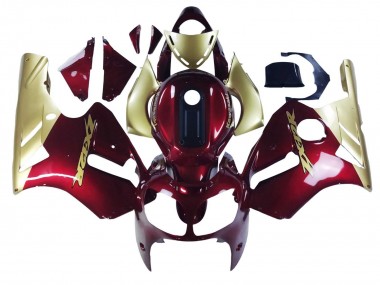 Shop 2000-2001 Kawasaki ZX12R Motorcycle Fairings - Red Gold