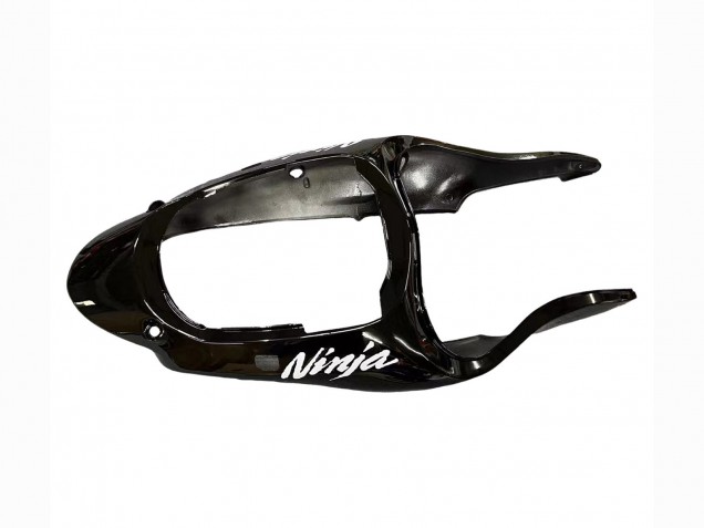 2000-2001 Kawasaki ZX9R Motorcycle Fairings - Glossy Black Blue Flame White